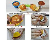 Food Grade Pişirme Essentials Silikon Kek Kalıpları / Silikon Cupcake Kalıp