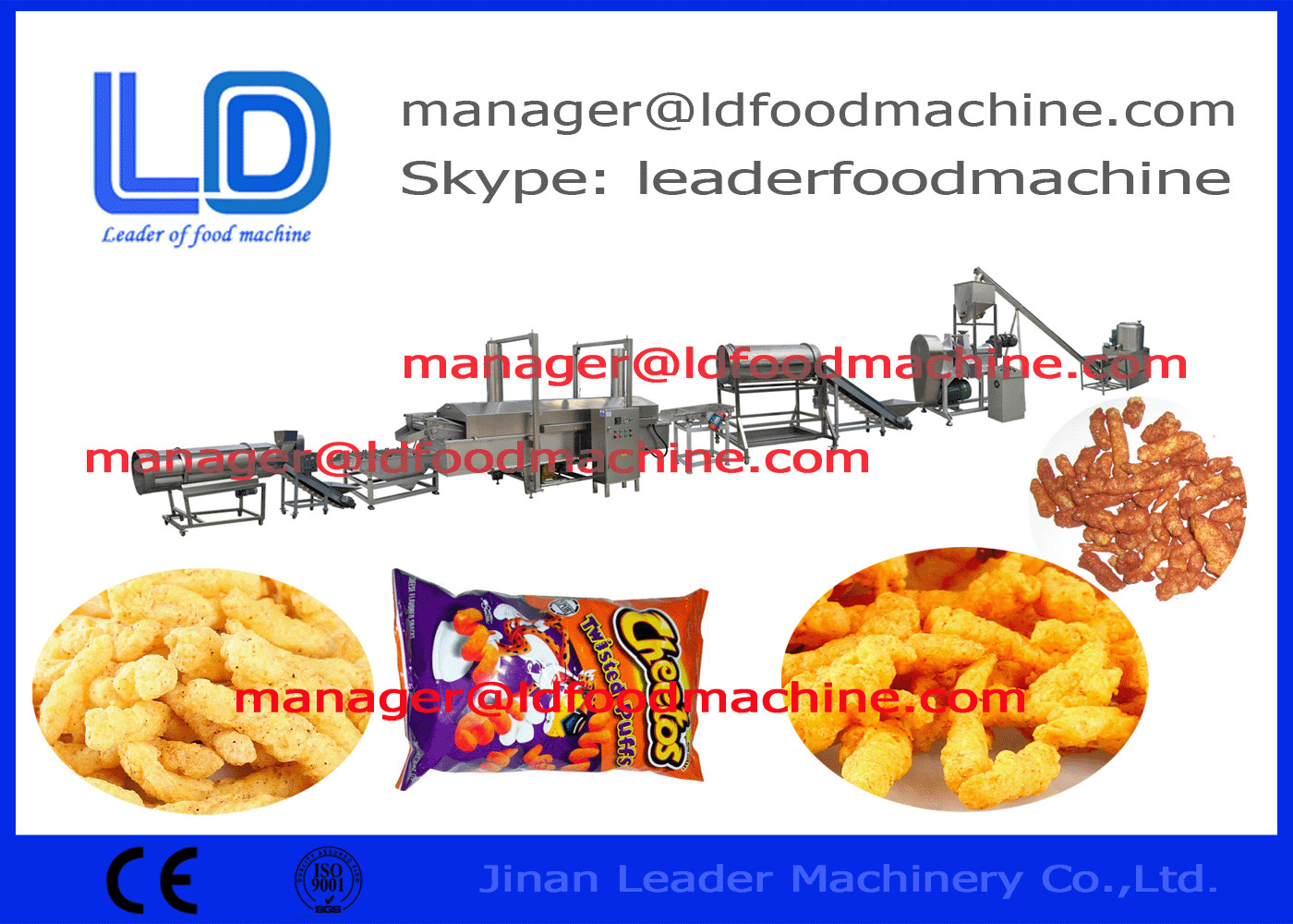Mısır Kıvırcıkları / NikNak Cheetos / Kurkure Makinesi 125kg / s