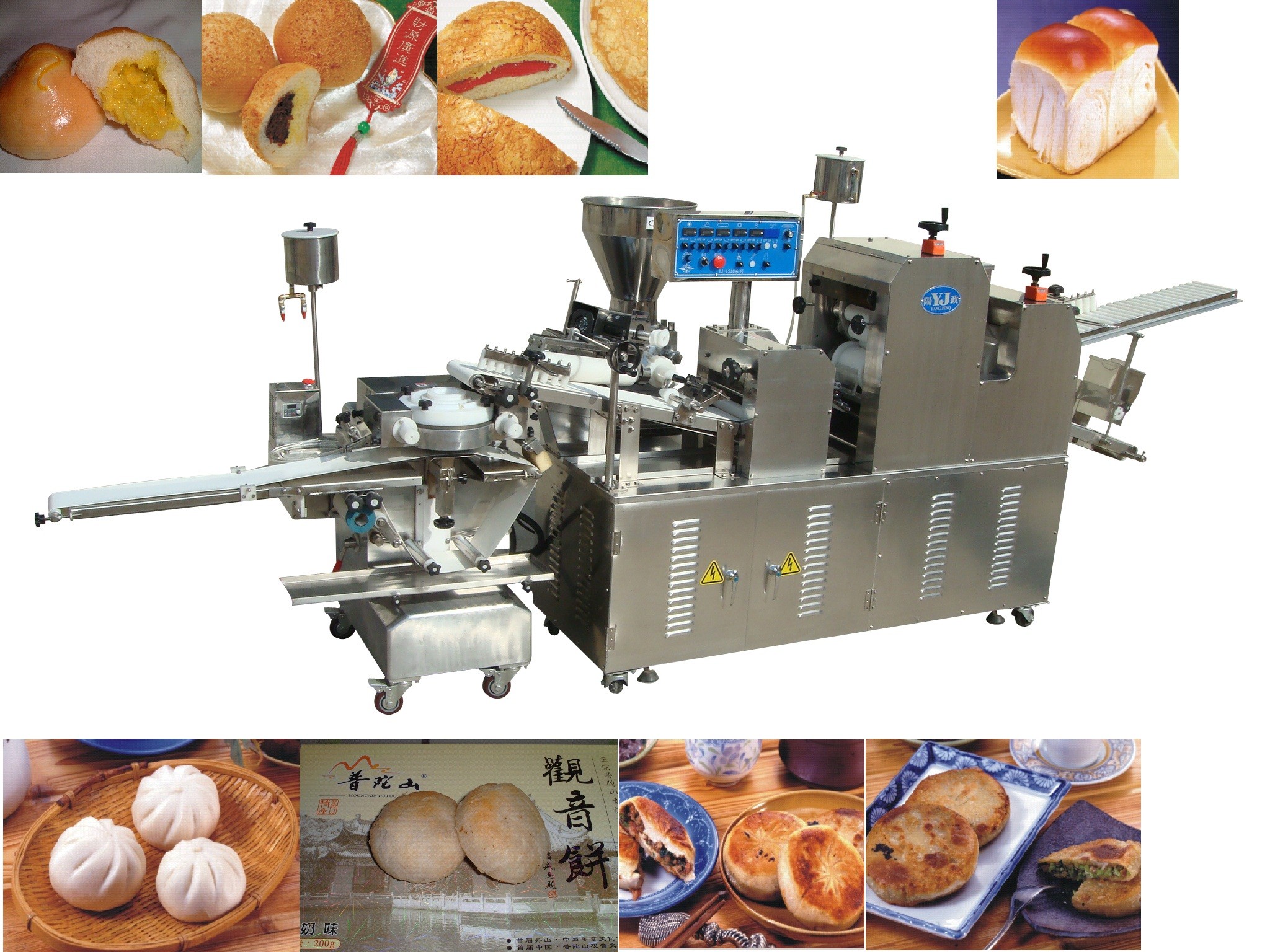 Zencefil Ekmek Makineleri Otomatik Encrusting Gıda Yapımı