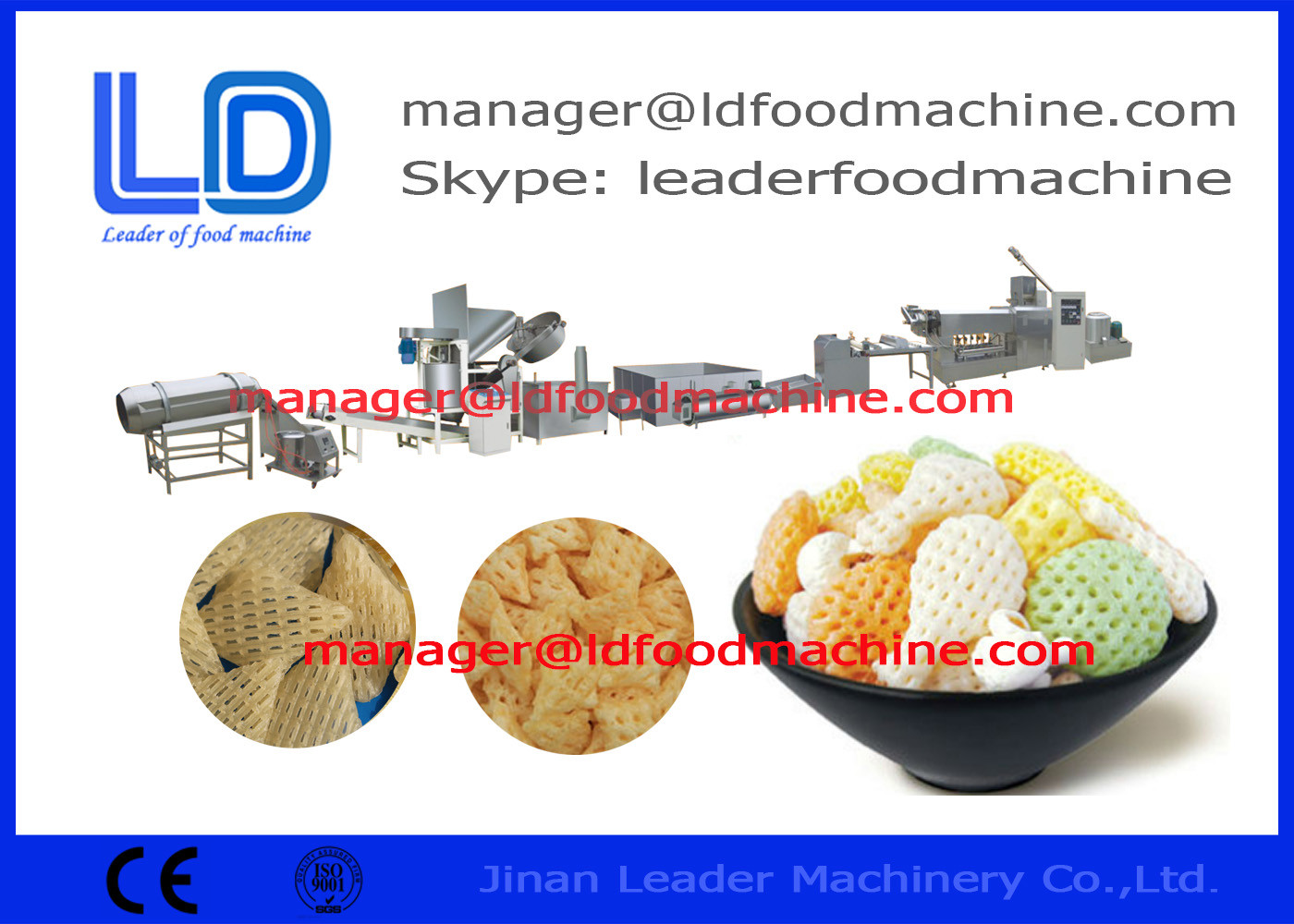Puflanmış Gıda 3B Atıştırmalık Pellet Makinaları / Tek Vidalı Ekstruder