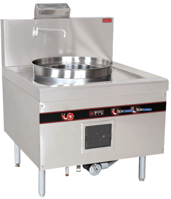 Paslanmaz Çelik Ticari Mutfak Ekipmanları, 52kW Doğal Gaz Pişirme Steamer